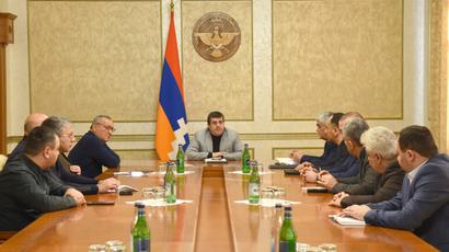 Arayik Harutyunyan received the representatives of the political forces represented in the National Assembly: Vitaly Balasanyan also participated in the meeting