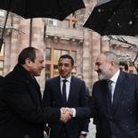 Prime Minister Nikol Pashinyan hosted the Government of Egyptian President Abdel Fattah Еl-Sisi, who is in Armenia on an official visit. First, a private conversation between the leaders of Armenia and Egypt took place, then the negotiations continued in an expanded format.
