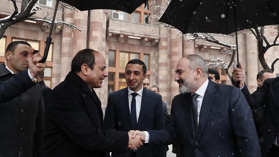 Nikol Pashinyan, and Abdel Fattah el-Sissi discuss a number of issues related to the further development of Armenian-Egyptian relations