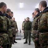 On February 2, RA Defense Minister Suren Papikyan visited the training military unit of the Defense Ministry. Walking around the territory of the military unit, Minister Papikyan observed the organization of the educational process and the conduct of courses and exercises defined by the order of the day.