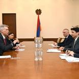 RA Minister of Finance Vahe Hovhannisyan received the South Caucasus Regional Director of the World Bank (WB) Sebastian Molyneux and the head of the WB Armenia office Carolin Geginat.