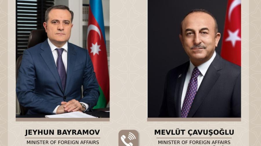 Հեռախոսազրույց են ունեցել Ադրբեջանի ու Թուրքիայի ԱԳ նախարները 