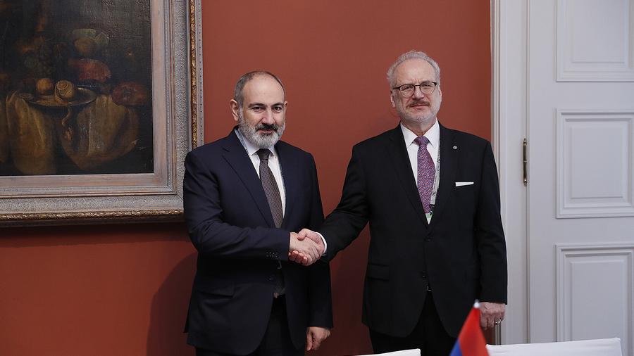 The Armenian Prime Minister and the President of Latvia meet in Munich