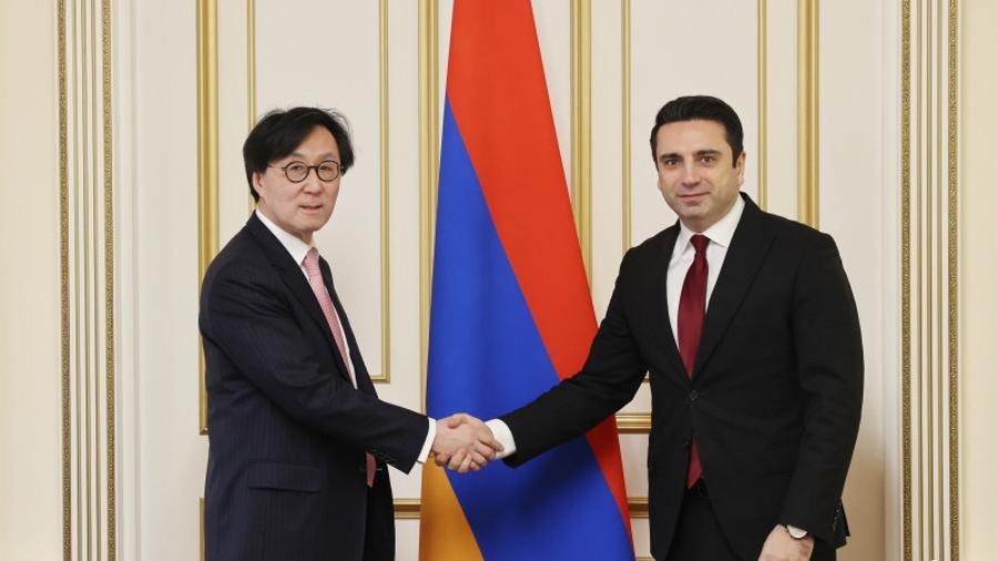 The opening of the Korean embassy in Armenia was highlighted at the meeting between Alen Simonyan and the newly appointed Korean ambassador