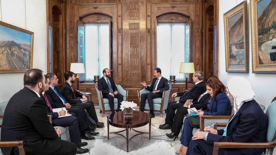 The meeting of the Foreign Minister of Armenia and the President of Syria took place