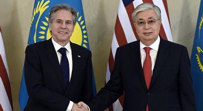 Բլինքենն Աստանայում հանդիպել է Ղազախստանի նախագահի և արտգործնախարարի հետ |1lurer.am|