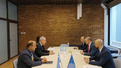 ԱԽ քարտուղարը հանդիպել է Հունաստանի վարչապետի ազգային անվտանգության հարցերով խորհրդական Թանոս Դոկոսի հետ