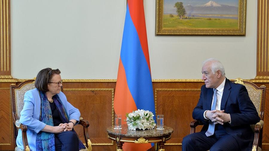 The President of Armenia and the Ambassador of Finland referred to the importance of opening the Lachin Corridor 