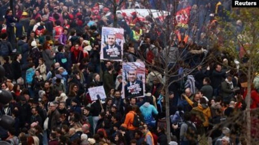Ֆրանսիայում բողոքի ցույցերն աննախադեպ թափ են հավաքել |azatutyun.am|