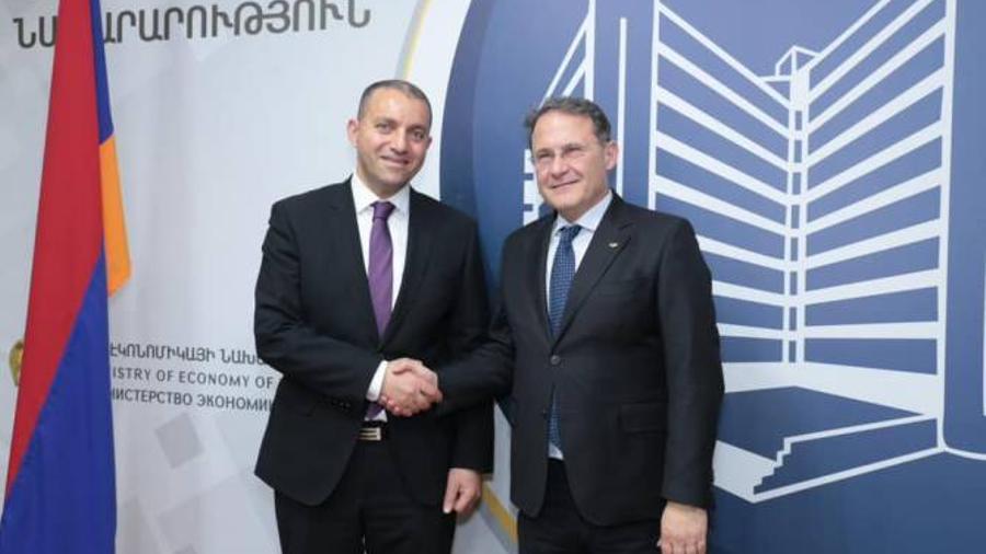 Հայաստանի էկոնոմիկայի նախարարը հանդիպել է Իտալիայի արտաքին գործերի և միջազգային համագործակցության փոխնախարարի հետ
