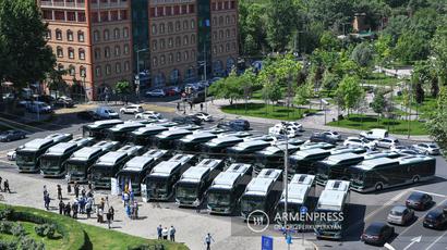 Երևանում հասարակական տրանսպորտը համալրվեց նոր էկո ավտոբուսներով. կայացավ ավտոբուսային նոր պարկի պաշտոնական բացումը
 |armenpress.am|