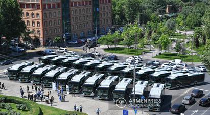 Երևանում հասարակական տրանսպորտը համալրվեց նոր էկո ավտոբուսներով. կայացավ ավտոբուսային նոր պարկի պաշտոնական բացումը
 |armenpress.am|
