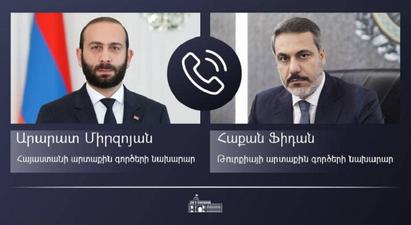 Արարատ Միրզոյանը հեռախոսազրույց է ունեցել Թուրքիայի նորանշանակ ԱԳ նախարարի հետ