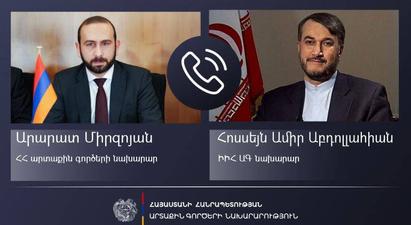 Հայաստանի ու Իրանի ԱԳ նախարարները հեռախոսազրույց են ունեցել
