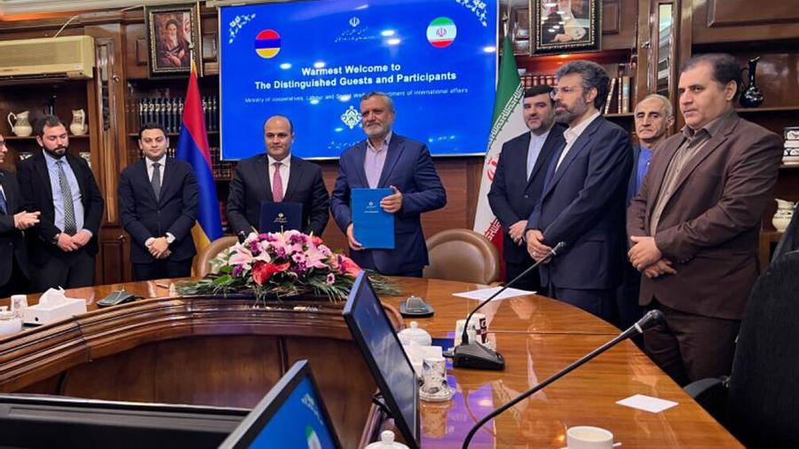 Ստորագրվել է համագործակցության հուշագիր՝ Հայաստանի և Իրանի աշխատանքի և սոցիալական ոլորտը համակարգող նախարարների միջև