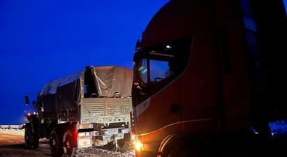 Սիսիան-Երևան ճանապարհին ձյան և մերկասառույցի պատճառով խցանվել է 80 բեռնատար
