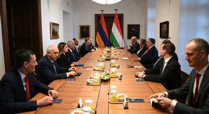 Նախագահ Վահագն Խաչատուրյանը հանդիպում է ունեցել Հունգարիայի վարչապետ Վիկտոր Օրբանի հետ