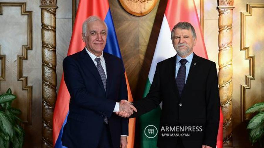 Հայաստանի նախագահը հանդիպեց Հունգարիայի ԱԺ նախագահի հետ |armenpress.am|