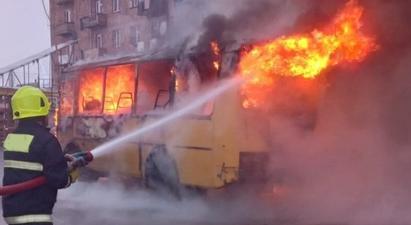 Սևան քաղաքում ավտոբուս է այրվել
