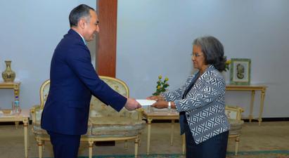 Եթովպիայում Հայաստանի դեսպանն իր հավատարմագրերն է հանձնել երկրի նախագահին
