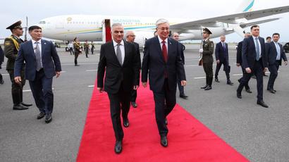 Պաշտոնական այցով Հայաստան է ժամանել Ղազախստանի նախագահը