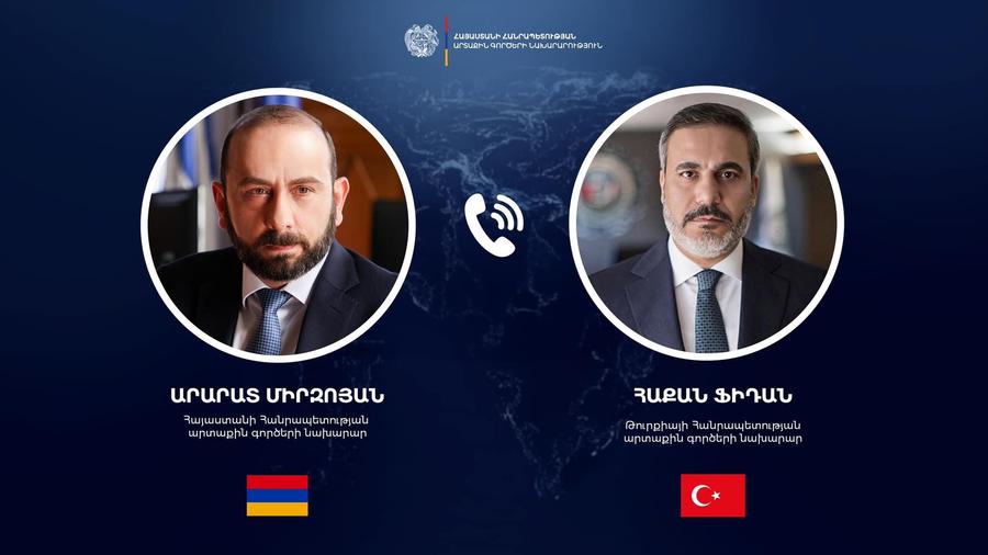 Արարատ Միրզոյանը և Հաքան Ֆիդանն անդրադարձել են Հայաստանի և Թուրքիայի միջև հարաբերությունների կարգավորման գործընթացին և պայմանավորվածությունների իրականացմանը
