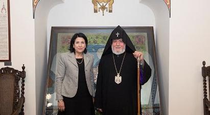 Գարեգին Բ-ն Զուրաբիշվիլիի հետ քննարկել է Վրաստանում հայկական սրբավայրերի պահպանության խնդիրը