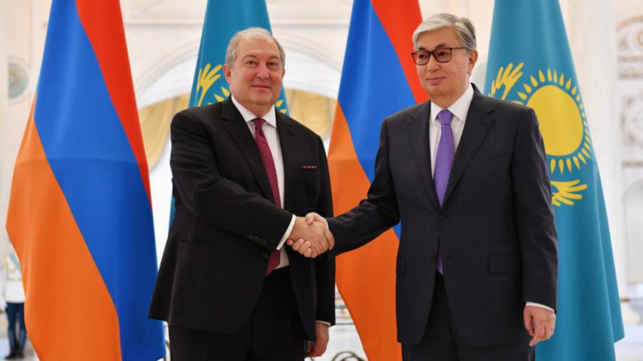 ՀՀ-ի ու Ղազախստանի միջև հարաբերությունները բարեկամության վառ օրինակ են. կայացել է նախագահներ Սարգսյանի և Տոկաևի հանդիպումը |tert.am|