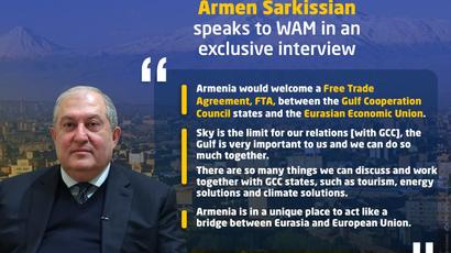Հայաստանի Հանրապետության նախագահ Արմեն Սարգսյանի հարցազրույցը ԱՄԷ WAM լրատվական գործակալությանը