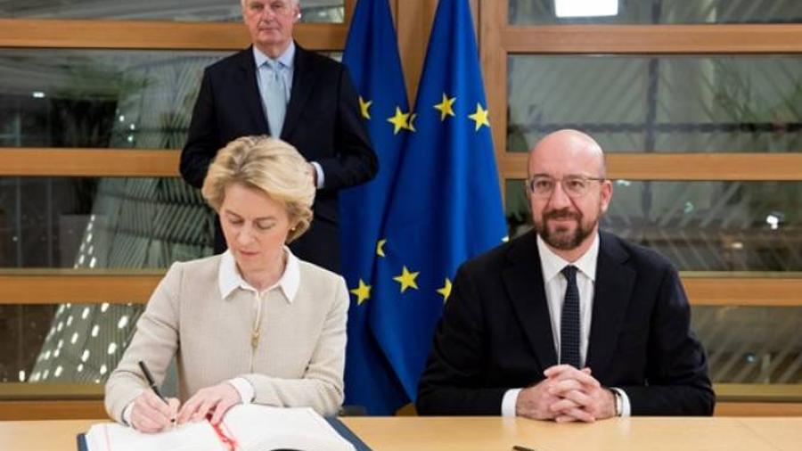 ԵՀ-ի եւ ԵՄ-ի խորհրդի ղեկավարները ստորագրել են ԵՄ-ից Մեծ Բրիտանիայի դուրս գալու համաձայնագիրը |armenpress.am|