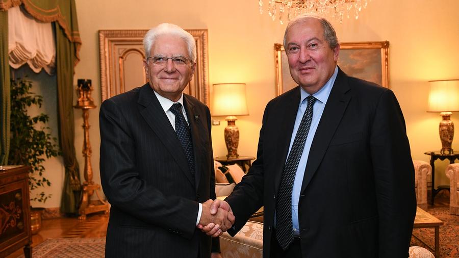 Հայաստանի ու Իտալիայի նախագահները պատրաստակամ են առավել մեծ ջանքեր ներդնել երկկողմ հարաբերությունները զարգացնելու ուղղությամբ