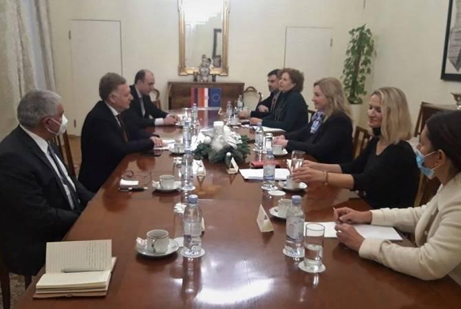 ՀՀ և Խորվաթիայի արտաքին քաղաքական գերատեսչությունների պատվիրակները քննարկել են միջազգային կազմակերպություններում երկու երկրների համագործակցությունը